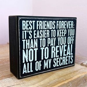 “Best Friends Forever” Funny Decor